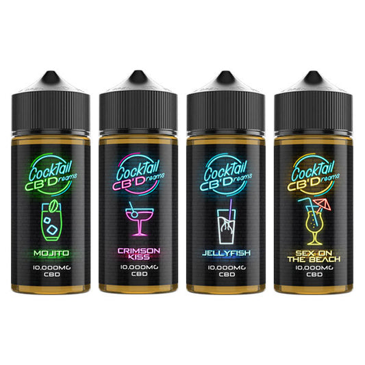 Cocktail CB'Dreams 10000mg CBD E-liquid 120ml (70PG/30VG) - Flavour: Pornstar Martini