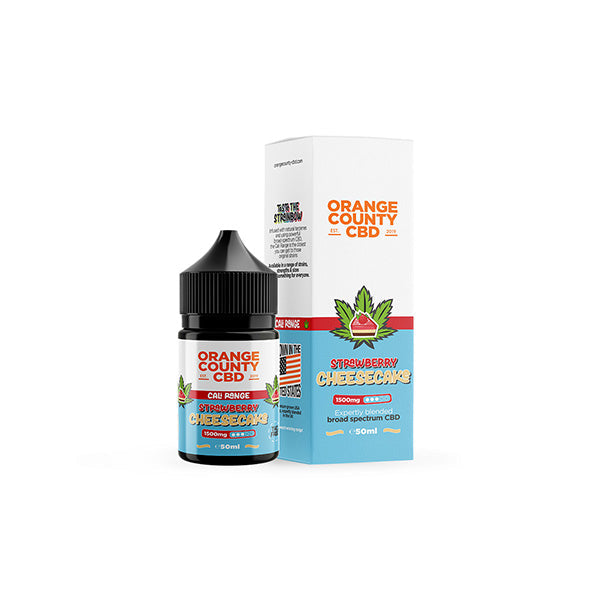 Orange County CBD Cali Range 1500mg CBD 50ml E-liquid (60VG/40PG) - Flavour: Cherry OG Kush