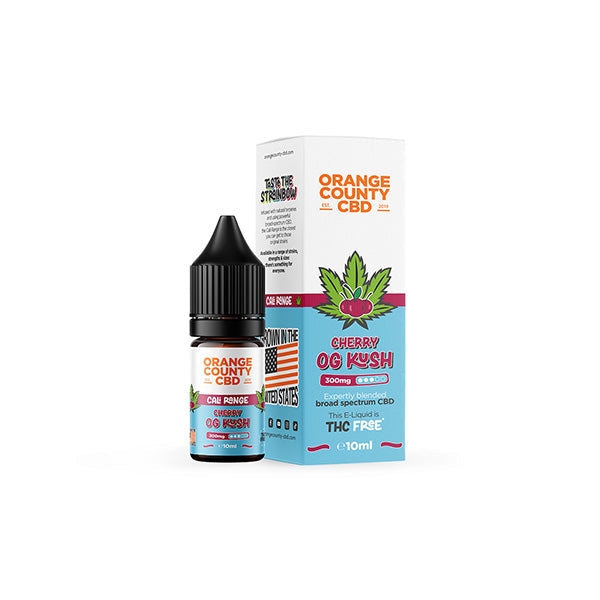 Orange County CBD Cali Range 300mg CBD 10ml E-liquid (60VG/40PG) - Flavour: Pineapple Express