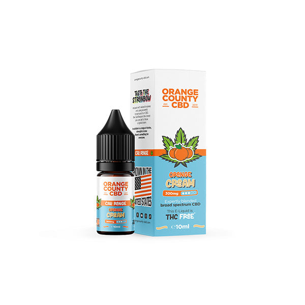 Orange County CBD Cali Range 300mg CBD 10ml E-liquid (60VG/40PG) - Flavour: Kush Mint