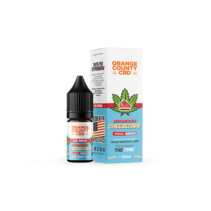 Orange County CBD Cali Range 300mg CBD 10ml E-liquid (60VG/40PG) - Flavour: Orange Cream