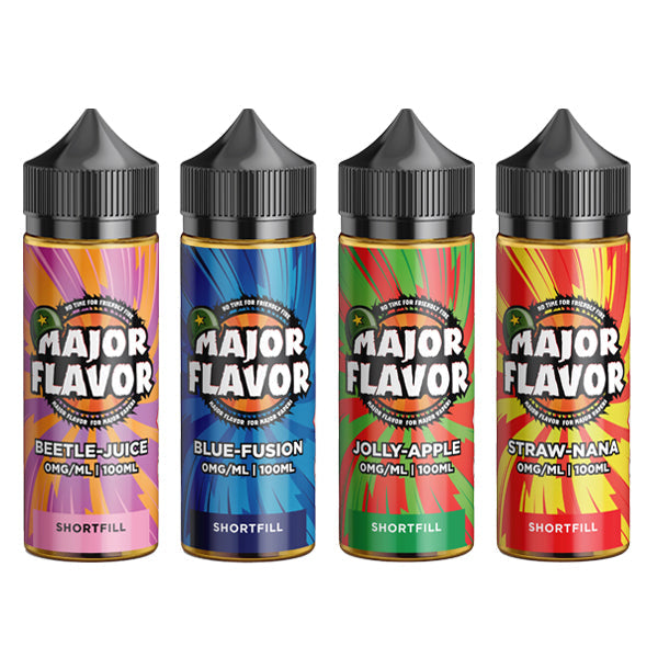 Major Flavor 100ml Shortfill 0mg (70VG/30PG) - Flavour: Energi-Ice