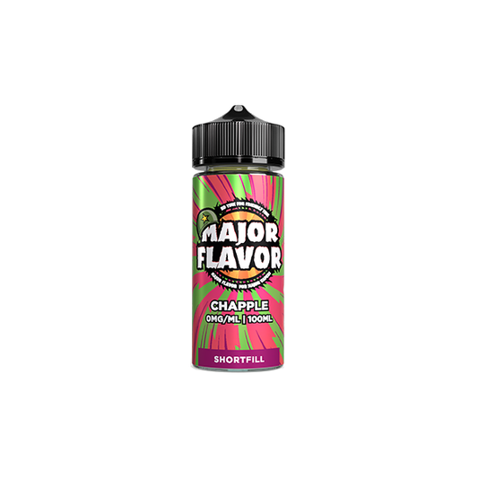 Major Flavor Reloaded 100ml Shortfill 0mg (70VG/30PG) - Flavour: Chapple