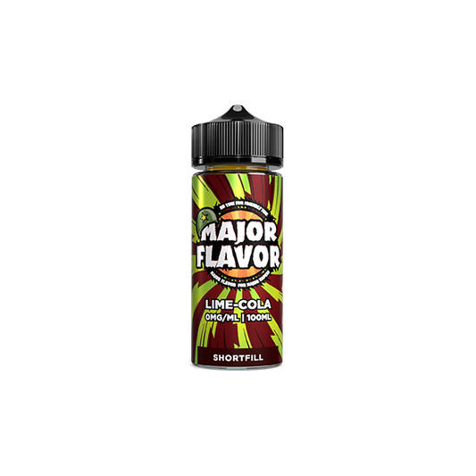 Major Flavor Reloaded 100ml Shortfill 0mg (70VG/30PG) - Flavour: Lime Cola