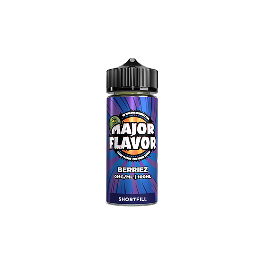 Major Flavor Reloaded 100ml Shortfill 0mg (70VG/30PG) - Flavour: Berriez