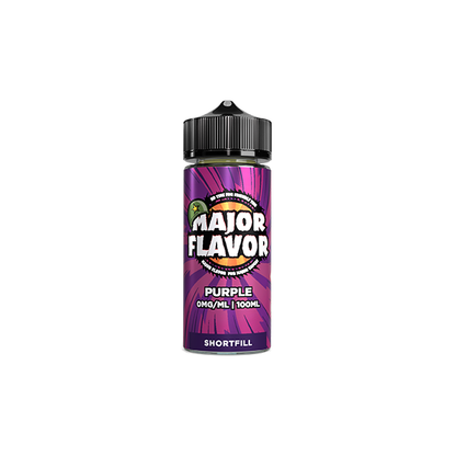 Major Flavor Reloaded 100ml Shortfill 0mg (70VG/30PG) - Flavour: Purple