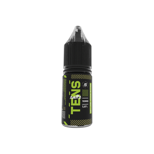 20mg Tens Salts 10ml Nic Salts (50VG/50PG) - (Full Box) Pack Of 10 - Flavour: Rhubarb Crumble