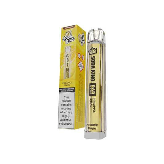 20mg Soda King Bar Disposable Vape Device 600 Puffs - Flavour: Menthol