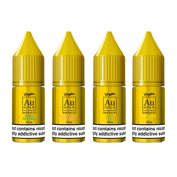 10mg AU Gold By Kingston Nic Salt 10ml (60VG/40PG) - Flavour: Cream Tobacco