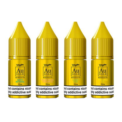 10mg AU Gold By Kingston Nic Salt 10ml (60VG/40PG) - Flavour: Strawberry Raspberry Cherry Ice