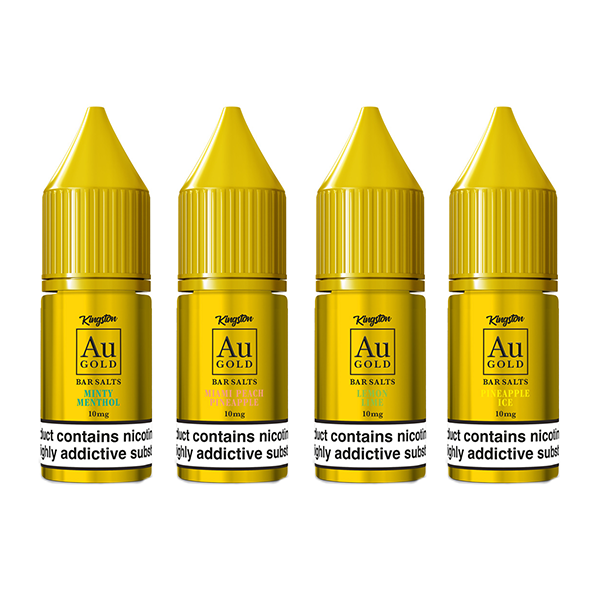 10mg AU Gold By Kingston Nic Salt 10ml (60VG/40PG) - Flavour: Lemon Lime