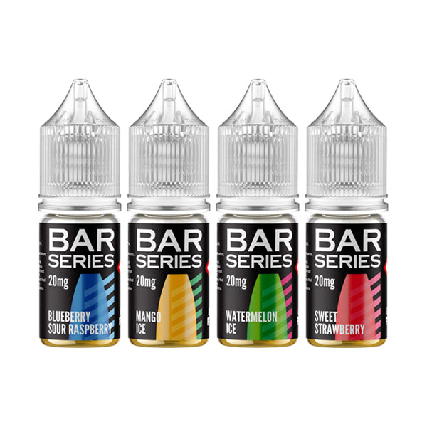 20mg Bar Series 10ml Nic Salts (50VG/50PG) - Flavour: Strawberry Watermelon Bubblegum