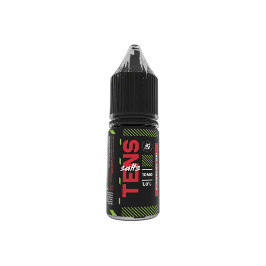 10mg Tens Salts 10ml Nic Salts (50VG/50PG) - (Full Box) Pack Of 10 - Flavour: Pink Lemonade
