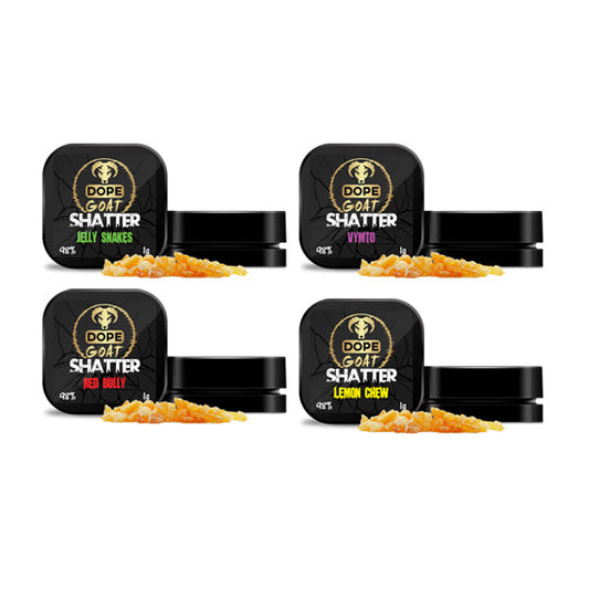 Dope Goat Shatter 98% CBD 1g - Flavour: Vymto