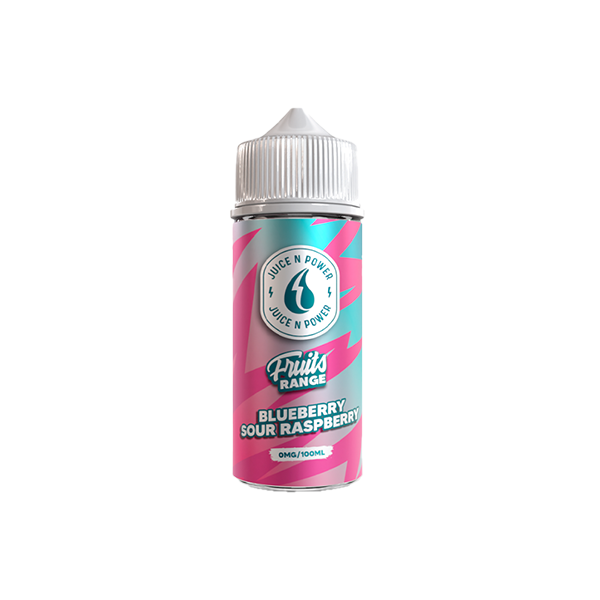 0mg Juice N Power Shortfills 100ml (70VG/30PG) - Flavour: Raspberry Pear