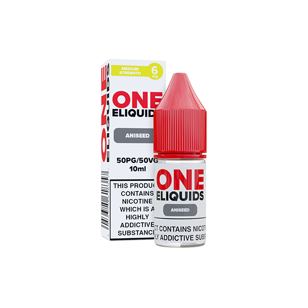 6mg One E-Liquids Flavoured Nicotine E-Liquid 10ml (50VG/50PG) - Flavour: Vanilla