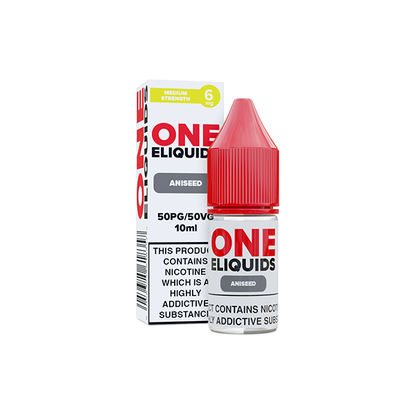 6mg One E-Liquids Flavoured Nicotine E-Liquid 10ml (50VG/50PG) - Flavour: Vanilla