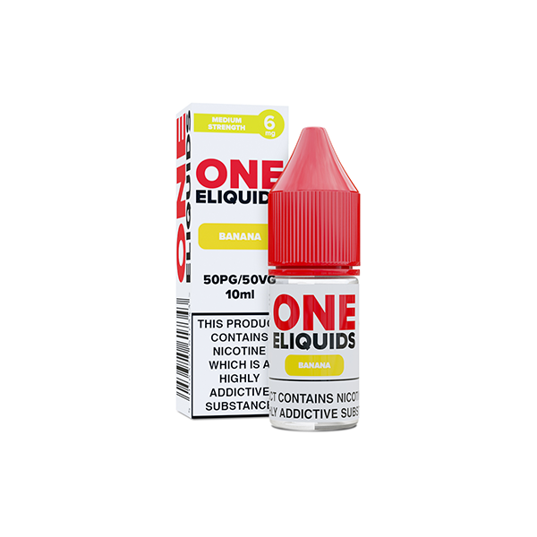 6mg One E-Liquids Flavoured Nicotine E-Liquid 10ml (50VG/50PG) - Flavour: Vanilla