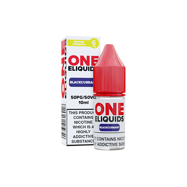 6mg One E-Liquids Flavoured Nic Shot 10ml (50VG/50PG) - Flavour: Vanilla