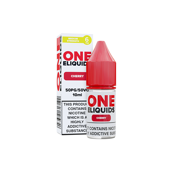 6mg One E-Liquids Flavoured Nicotine E-Liquid 10ml (50VG/50PG) - Flavour: Vanilla