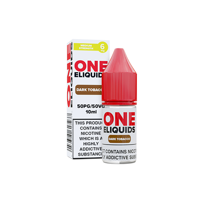 6mg One E-Liquids Flavoured Nicotine E-Liquid 10ml (50VG/50PG) - Flavour: Vanilla