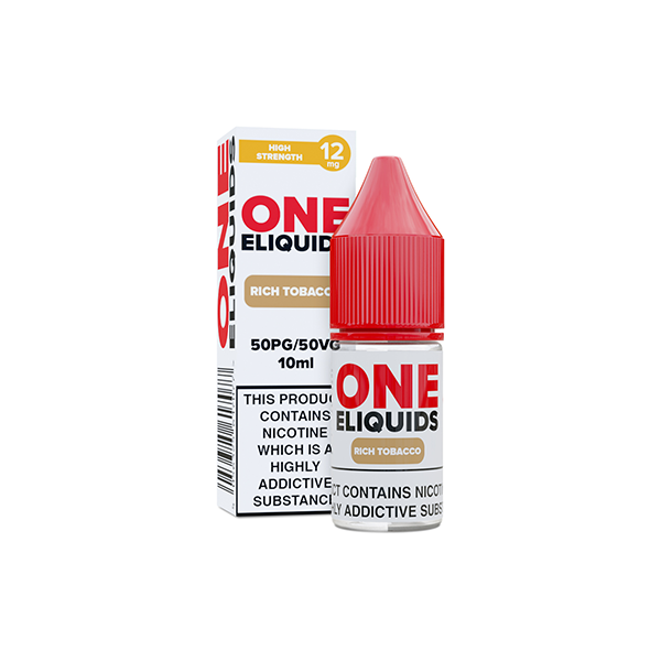 12mg One E-Liquids Flavoured Nicotine E-Liquid 10ml (50VG/50PG) - Flavour: Lemon