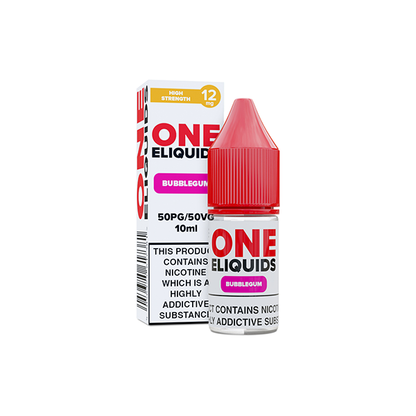 12mg One E-Liquids Flavoured Nicotine E-Liquid 10ml (50VG/50PG) - Flavour: Lemon