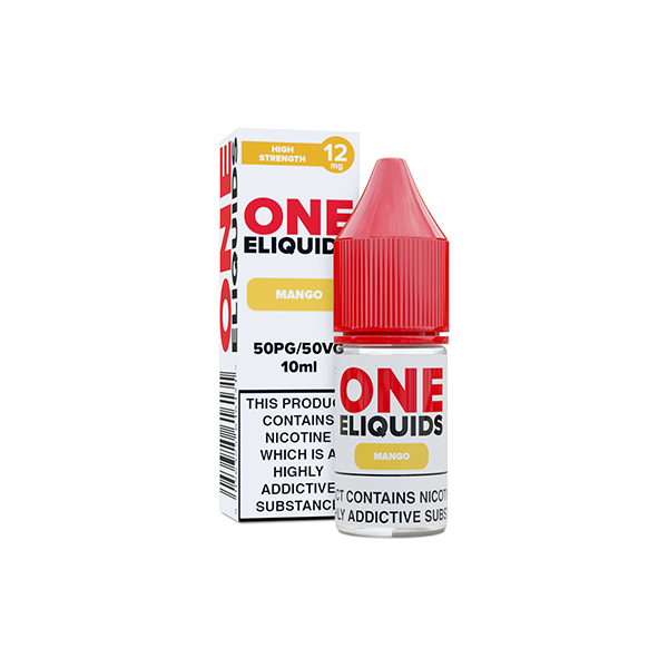 12mg One E-Liquids Flavoured Nicotine E-Liquid 10ml (50VG/50PG) - Flavour: Lemon