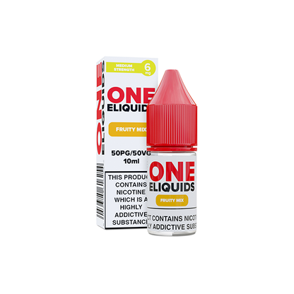 6mg One E-Liquids Flavoured Nicotine E-Liquid 10ml (50VG/50PG) - Flavour: Blackcurrant