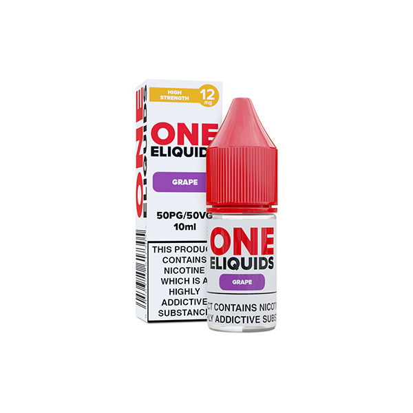 12mg One E-Liquids Flavoured Nicotine E-Liquid 10ml (50VG/50PG) - Flavour: Lemon