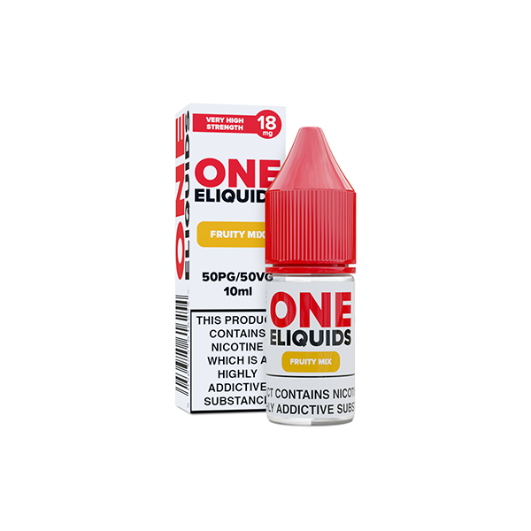 18mg One E-Liquids Flavoured Nic Shot 10ml (50VG/50PG) - Flavour: Mango