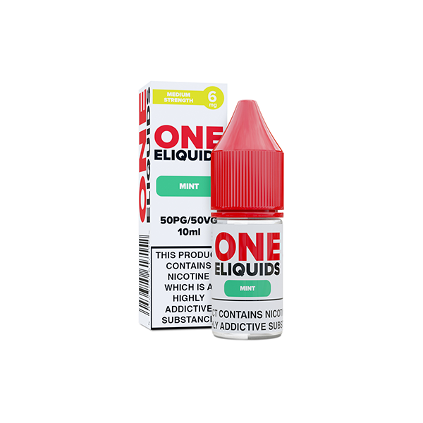6mg One E-Liquids Flavoured Nicotine E-Liquid 10ml (50VG/50PG) - Flavour: Blackcurrant