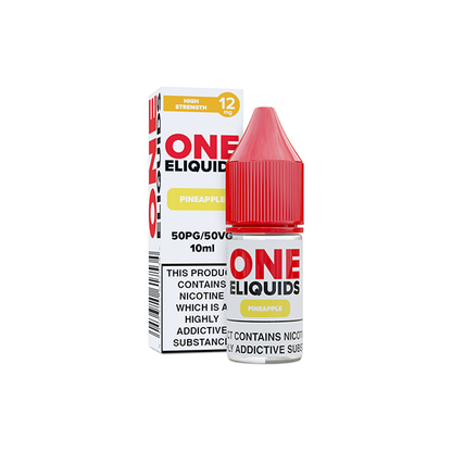 12mg One E-Liquids Flavoured Nicotine E-Liquid 10ml (50VG/50PG) - Flavour: Lemon