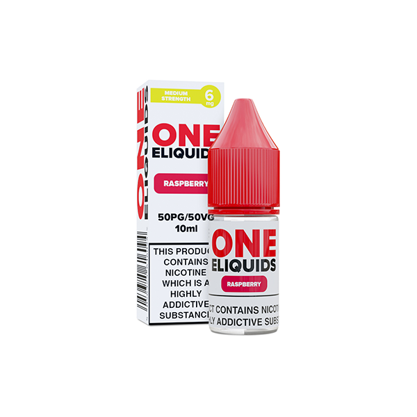 6mg One E-Liquids Flavoured Nicotine E-Liquid 10ml (50VG/50PG) - Flavour: Blackcurrant