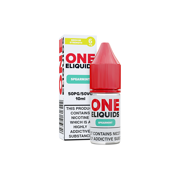 6mg One E-Liquids Flavoured Nic Shot 10ml (50VG/50PG) - Flavour: Vanilla
