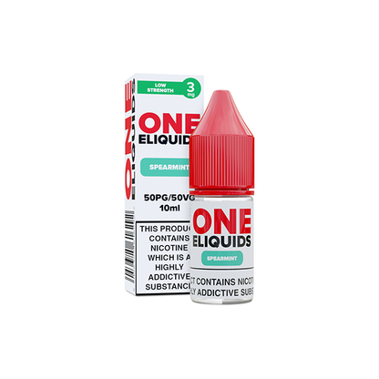 3mg One E-Liquids Flavoured Nic Shot 10ml (50VG/50PG) - Flavour: Strawberry Menthol