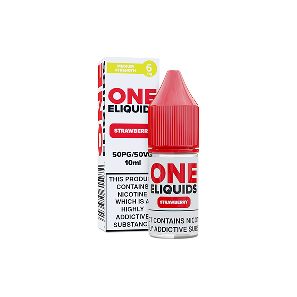 6mg One E-Liquids Flavoured Nicotine E-Liquid 10ml (50VG/50PG) - Flavour: Blackcurrant