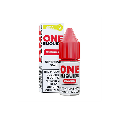 6mg One E-Liquids Flavoured Nicotine E-Liquid 10ml (50VG/50PG) - Flavour: Blackcurrant