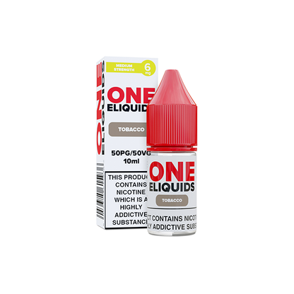 6mg One E-Liquids Flavoured Nicotine E-Liquid 10ml (50VG/50PG) - Flavour: Blackcurrant