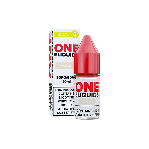 6mg One E-Liquids Flavoured Nicotine E-Liquid 10ml (50VG/50PG) - Flavour: Blackcurrant