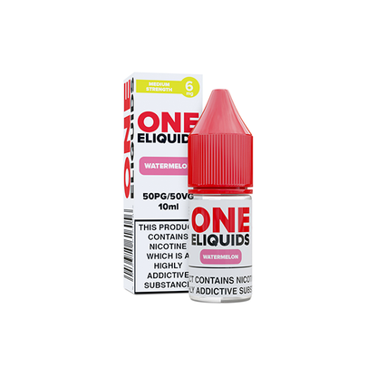 6mg One E-Liquids Flavoured Nic Shot 10ml (50VG/50PG) - Flavour: Vanilla