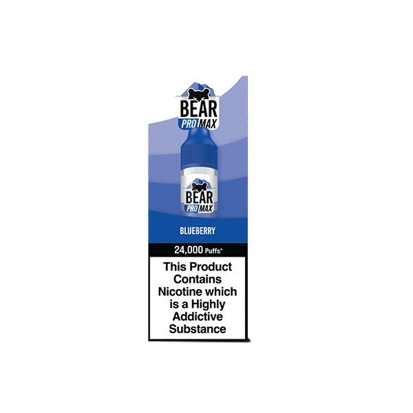 Bear Pro Max 75ml Shortfill includes 4X 20mg Salt Nic Shots - Flavour: Strawberry Raspberry Cherry