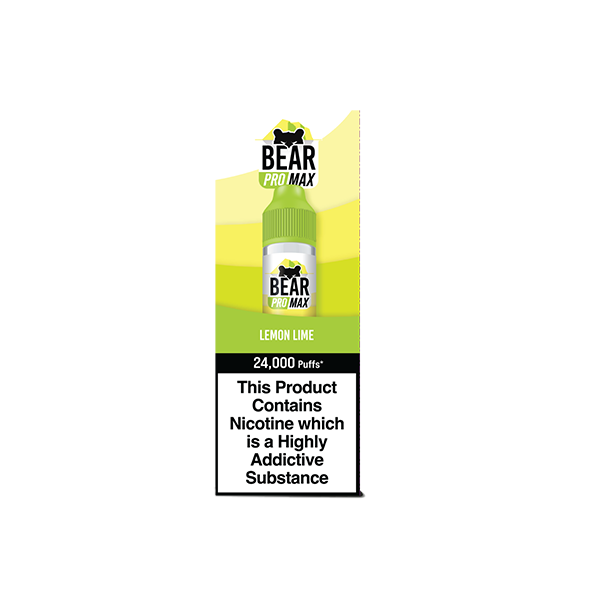 Bear Pro Max 75ml Shortfill includes 4X 20mg Salt Nic Shots - Flavour: Strawberry Blast