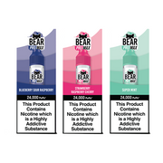 Bear Pro Max 75ml Shortfill includes 4X 20mg Salt Nic Shots - Flavour: Blueberry Sour Raspberry