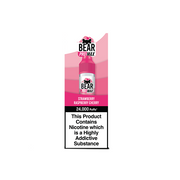 Bear Pro Max 75ml Shortfill includes 4X 20mg Salt Nic Shots - Flavour: Strawberry Blast