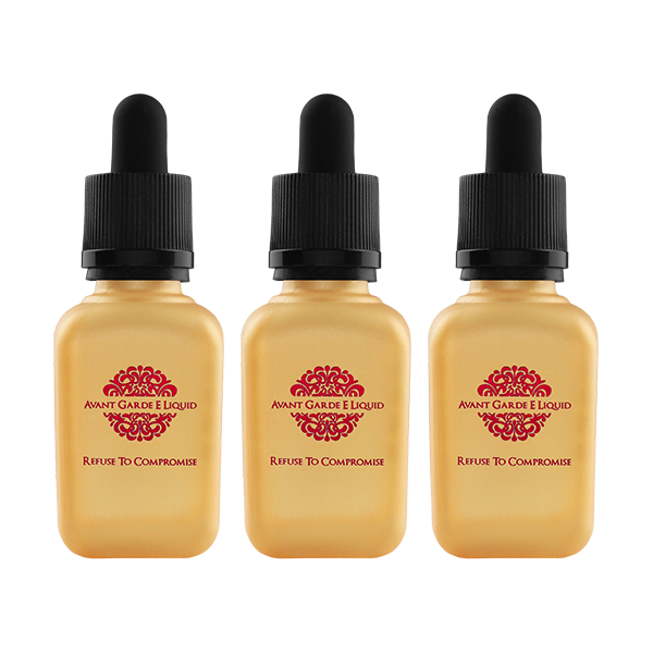 0mg Avant Garde E-liquid Opulence Range Glass Shortfill 30ml (Various VG/PG) - Various VG/PG Ratio: The Luscious Trio (60VG/40PG)