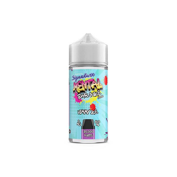 0mg Signature Mental Bar Juice 100ml Shortfill (50PG/50VG) - Flavour: Pink Lemonade