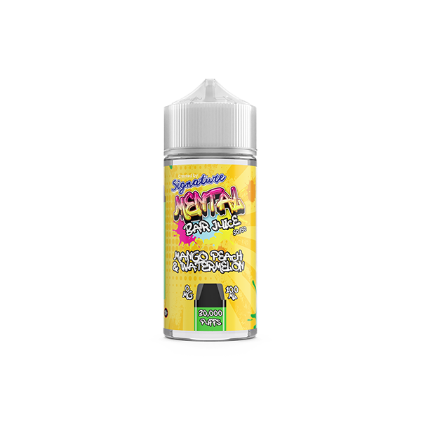 0mg Signature Mental Bar Juice 100ml Shortfill (50PG/50VG) - Flavour: Blue Raspberry Pomegranate