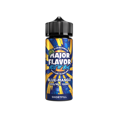 Major Flavour Best Of Blue 100ml Shortfill 0mg (70VG/30PG) - Flavour: Blue Peach