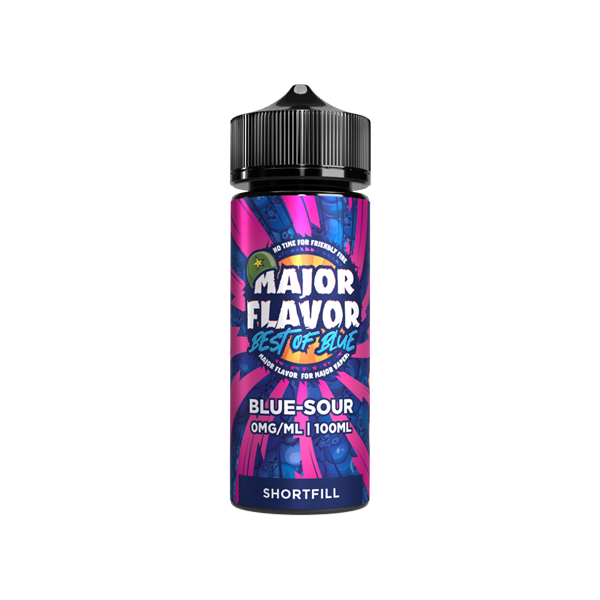 Major Flavour Best Of Blue 100ml Shortfill 0mg (70VG/30PG) - Flavour: Blue Peach